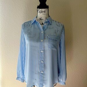 Who What Wear Striped Blouse